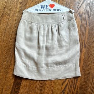 Lined Linen skirt with pockets